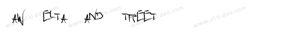 Raw Delta Hand Street字体转换